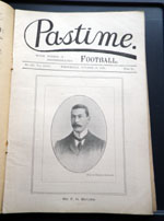 Pastime with which is incorporated Football No. 647 Vol. XXV1  October 16 1895 